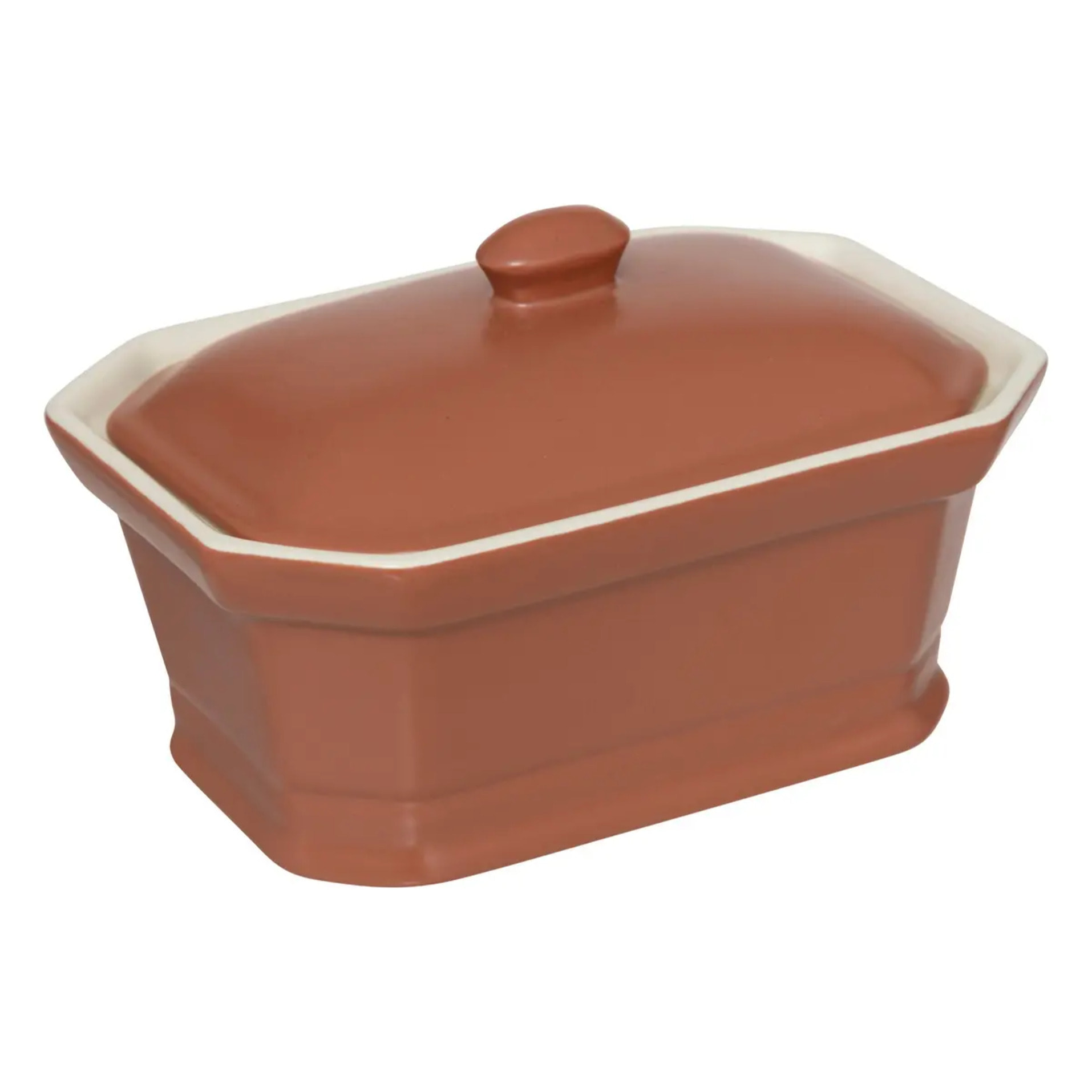 Terrine à foie gras en céramique blanc