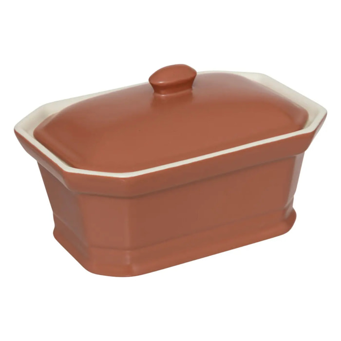 Terrine à foie gras en céramique blanc