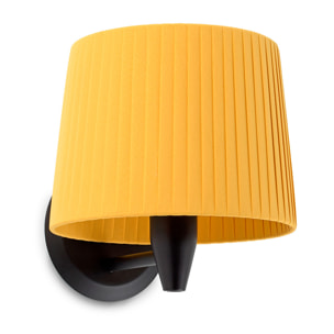 SAMBA Lampe applique noire/enrubanné jaune