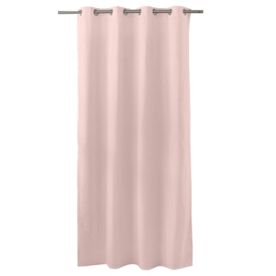 Rideau coloré en pur coton 8 œillets - Vieux rose
