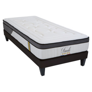 Ensemble Matelas Memoire de forme Tivoli avec sommier en bois