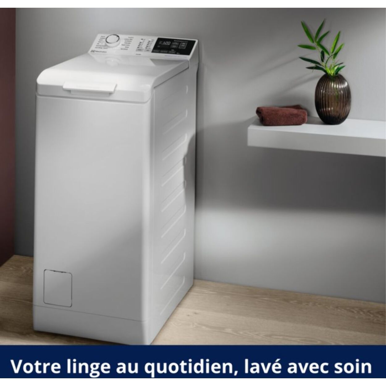 Lave linge top ELECTROLUX EW8T3653BA - 6 kg - 1451 tr/min - Classe A - Moteur induction