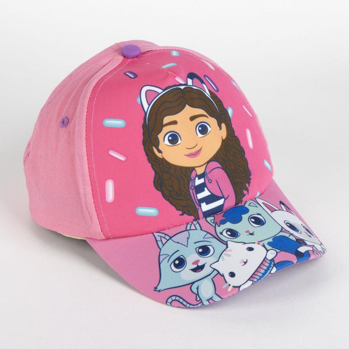 Set de Gabby´s Dollhouse con Gorra, Toalla de baño y Bolsa de Almacenamiento para pequeños Fans - 27x33x7- Multicolor