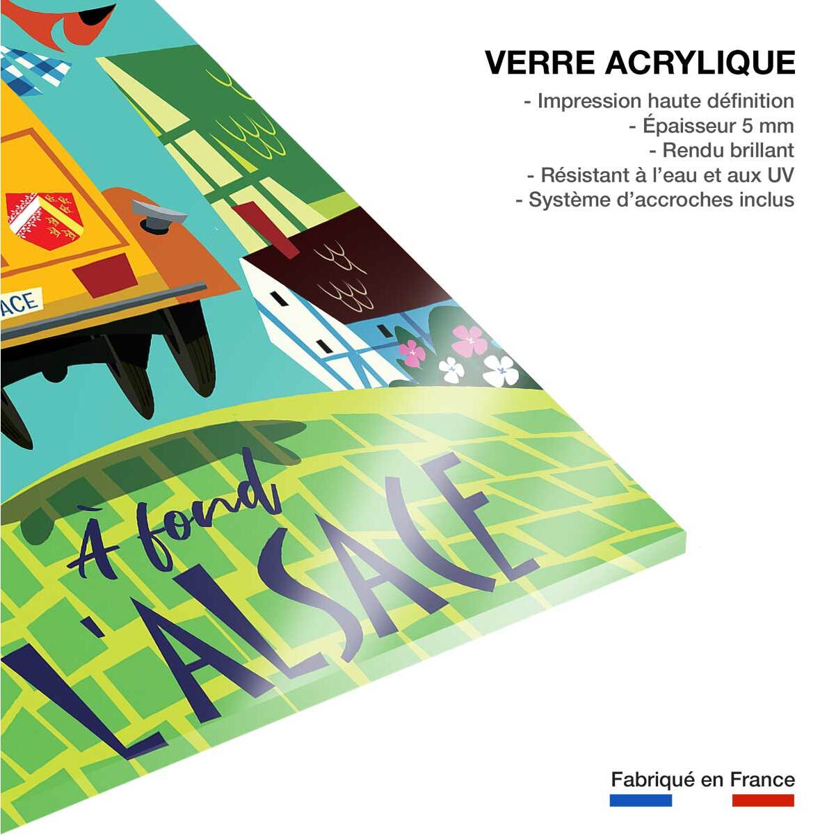 Tableau l'alsace en dodoche Tableau plexiglas