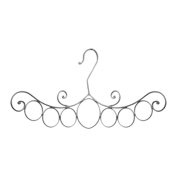 Gruccia in metallo per sciarpe crema cm44x21x0.5