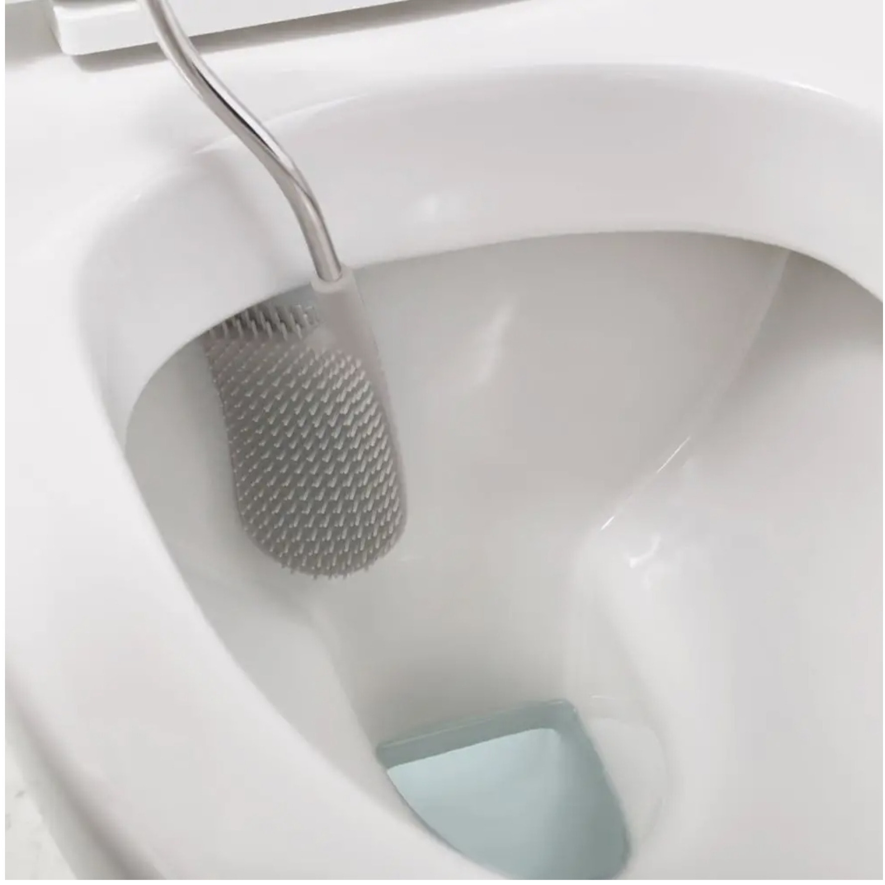 Flex™ Plus Brosse de toilette avec espace de rangement pour détergents ou aérosols, Gris clair (70516)