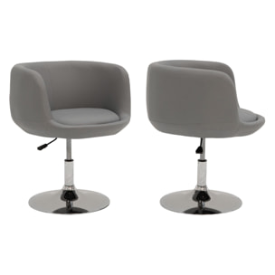 Tabouret de bar gris NOLAN