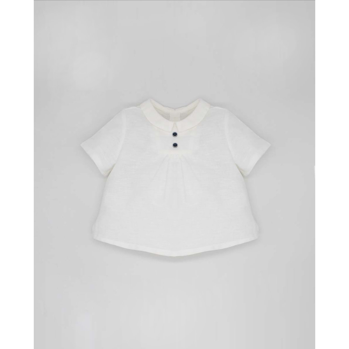 CAMISA LINO CUELLO BLANCO