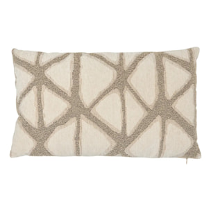 Coussin Dune 30x50cm jacquard beige