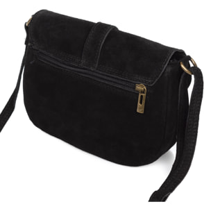 Altamura borsa a tracolla donna. Vera pelle scamosciata.