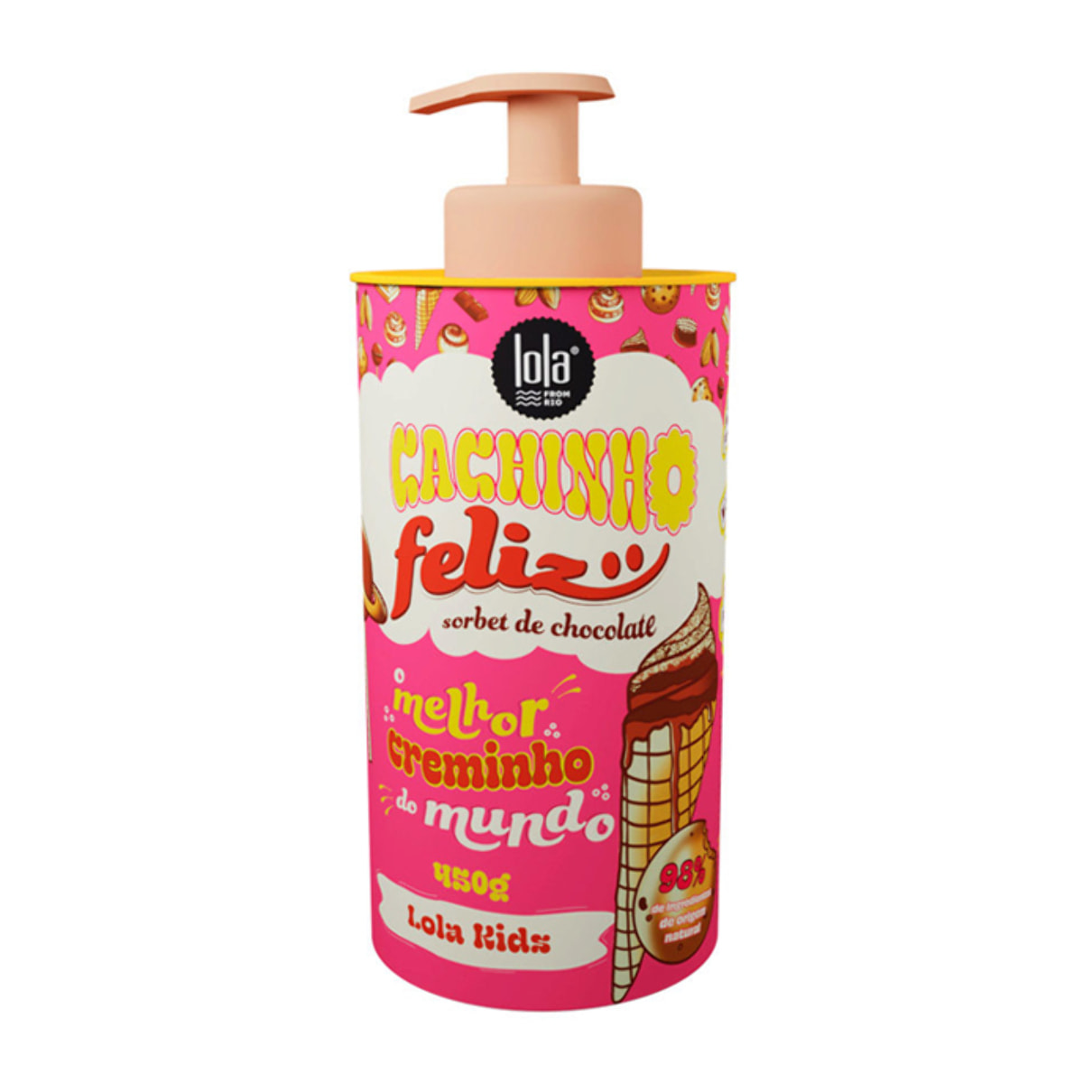 LOLA Cachinho Feliz Sorbet De Choccolate Creme de Pentear 450gr