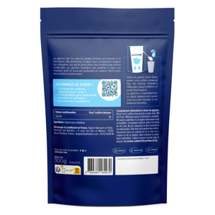 Nutri&Co Glycine Crystallisée 100% Pure en Poudre - 300g Vegan