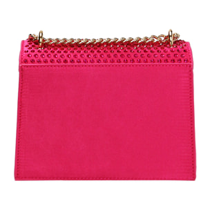 Bolso fucsia en raso