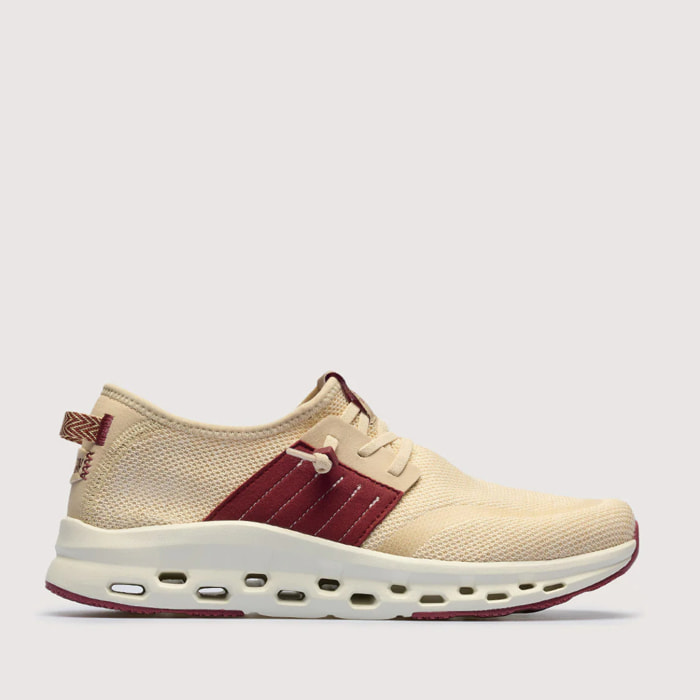 Sneaker Beige y Burdeos - Echo