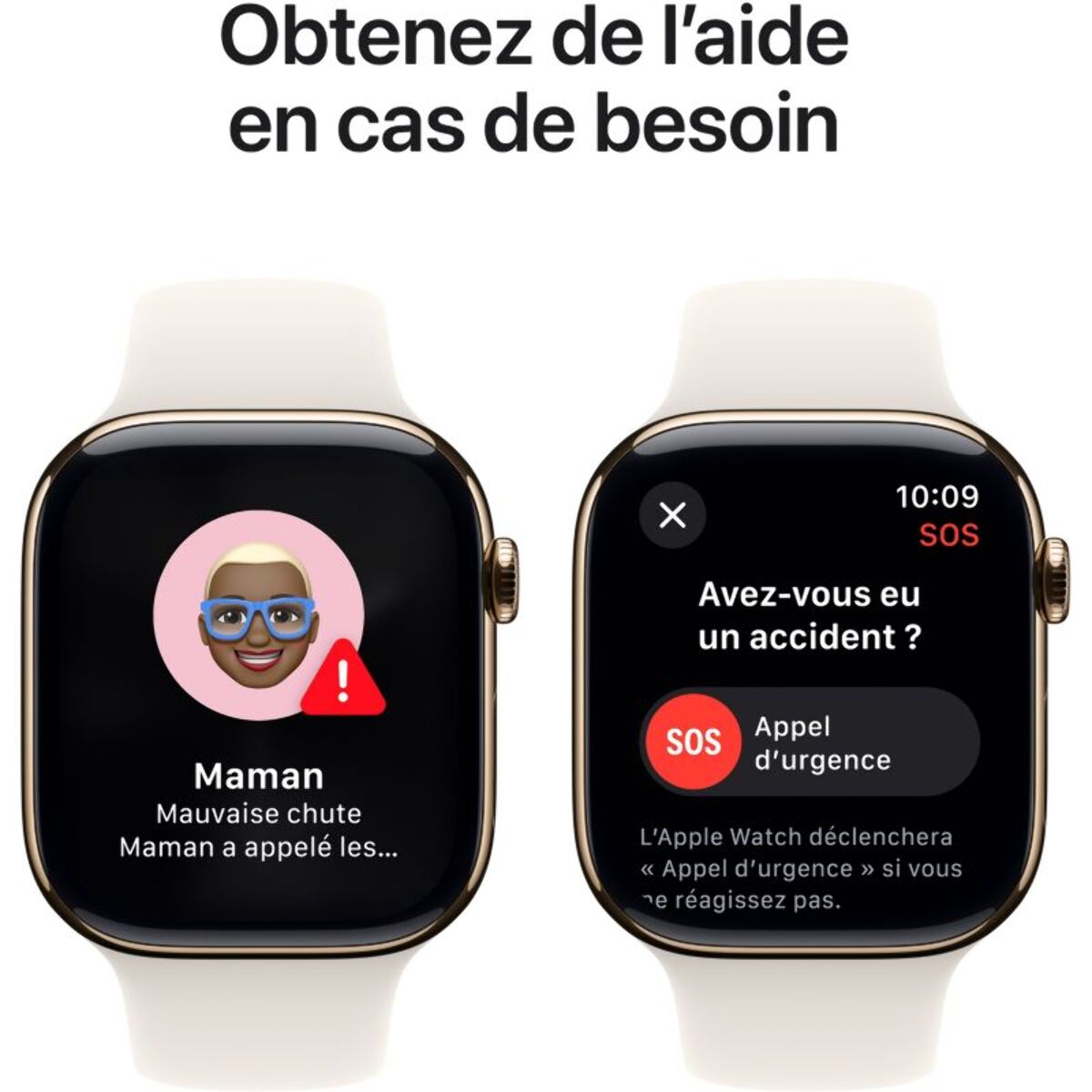 Montre connectée APPLE WATCH Serie 10 46mm Titane Or M/L Cellular