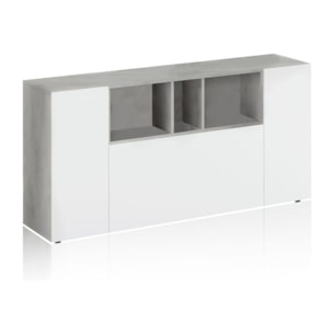 Aparador Coup Blanco Artik (Blanco Mate) - Gris Cemento
