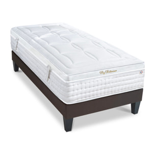 Ensemble Matelas Empereur & Sommier KIT15, 33 cm Mémoire de Forme et Gel Thermorégulateur, technologie Tri-Lattes, Soutien Ferme