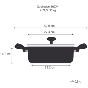 Sauteuse LAGOSTINA Desideria 26cm