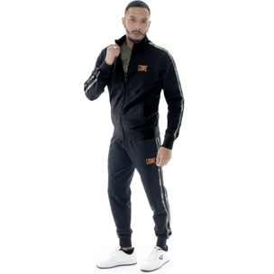 Tuta da uomo in cotone non garzato con colletto e zip Leone Military 1947