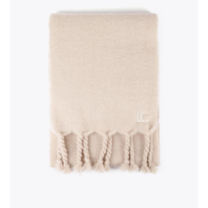 Sciarpa Liscia con Frange Spesse