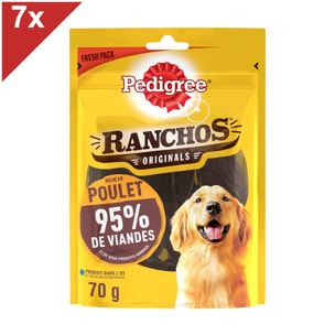 PEDIGREE Ranchos Récompenses riche en poulet pour chien (7x70g)