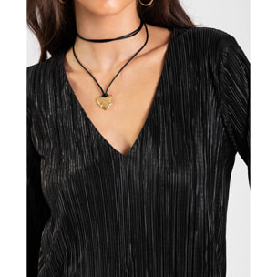 Collar de mujer con corazón