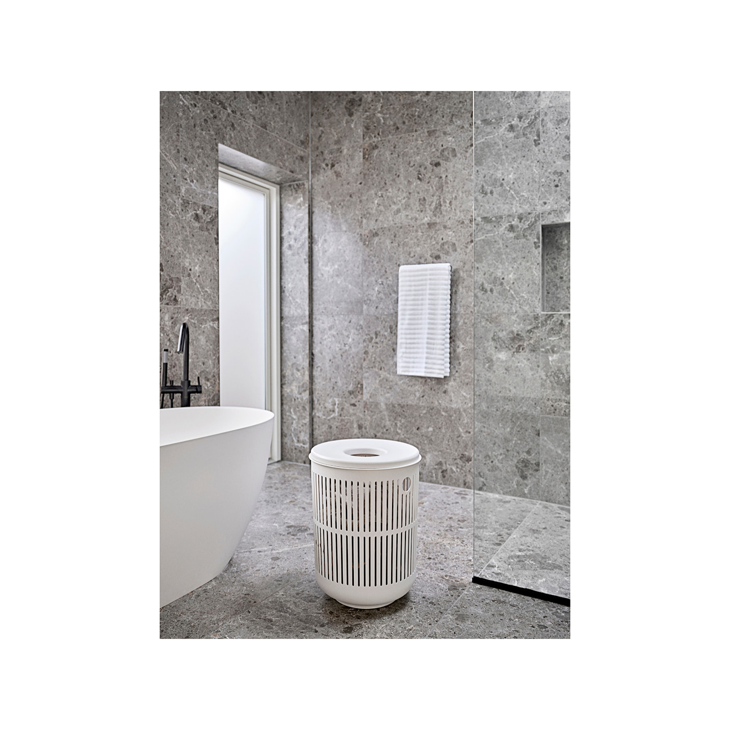 Panier à linge avec couvercle Ume