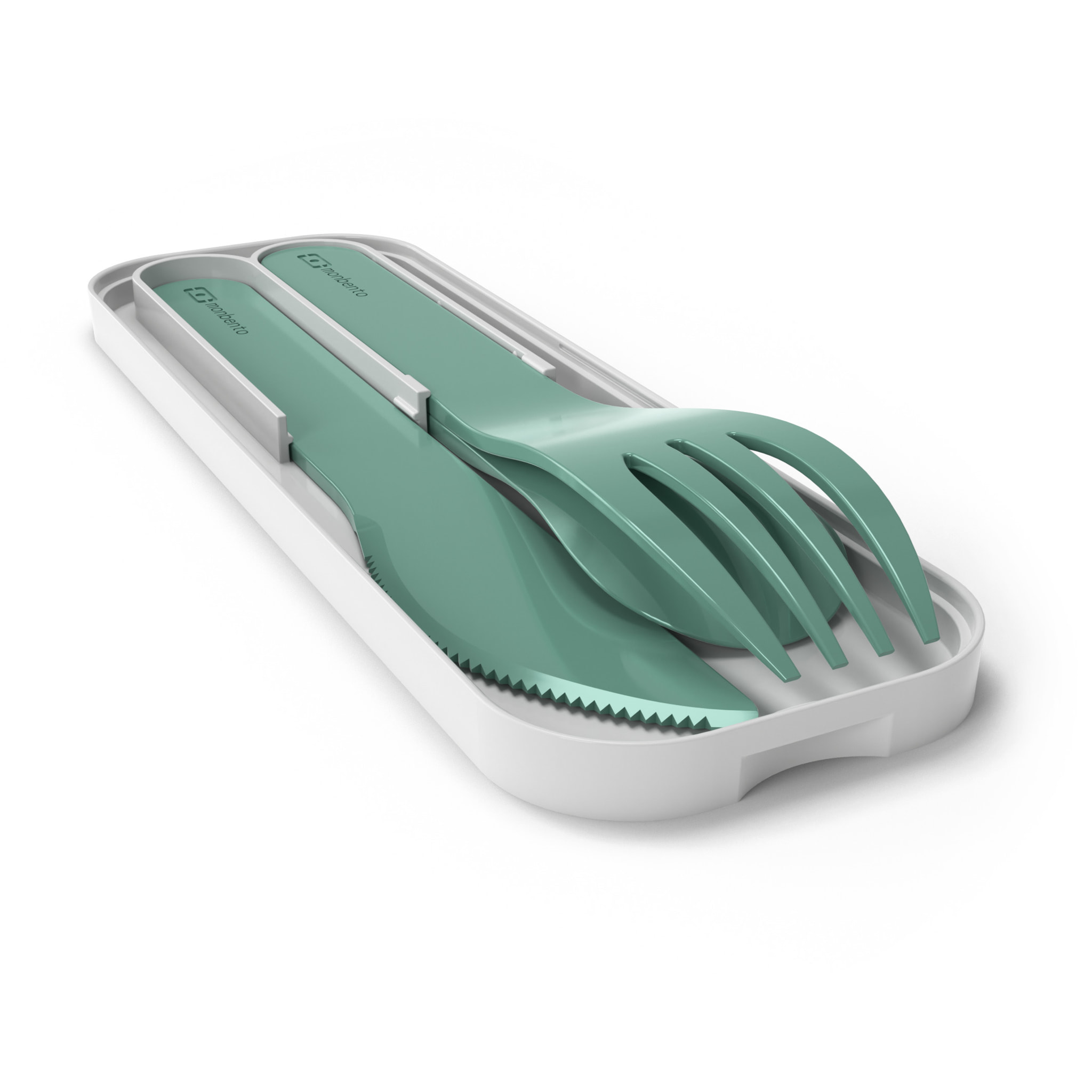 Set de 3 couverts Pocket Color Vert Forest