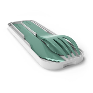 Set de 3 couverts Pocket Color Vert Forest