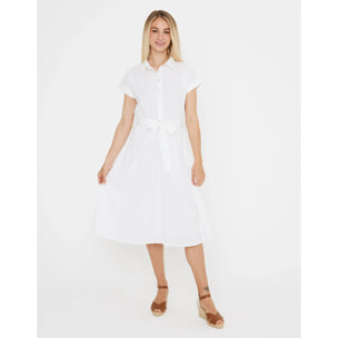Vestido Midi Cuello Camisa - Karin