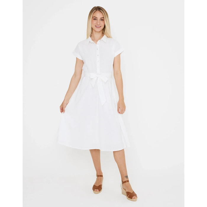 Vestido Midi Cuello Camisa - Karin