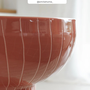 Table d'appoint ronde en métal rose D34.5 cm - Sidonie