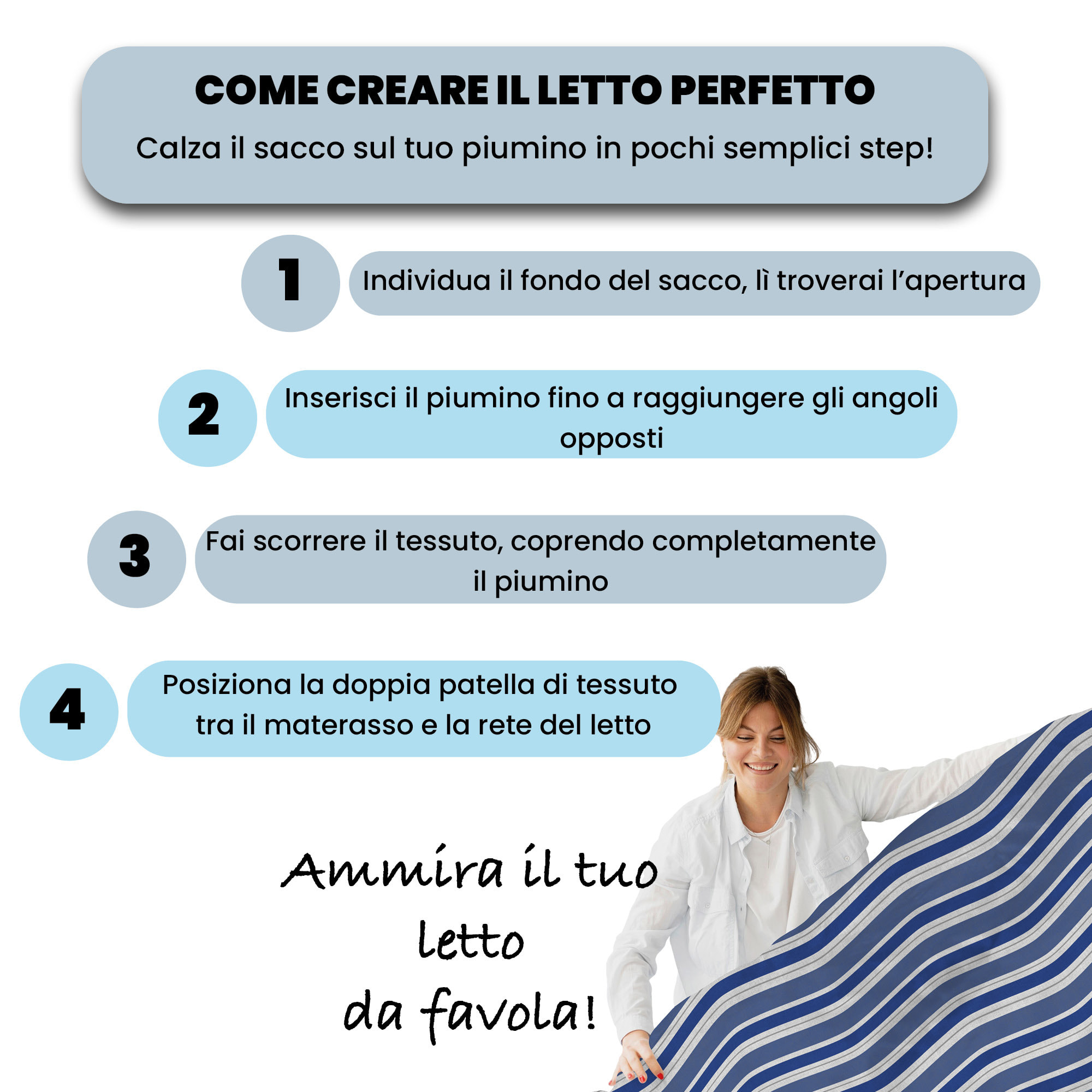 PARURE COPRIPIUMINO IDA, 100% Cotone - CRONO