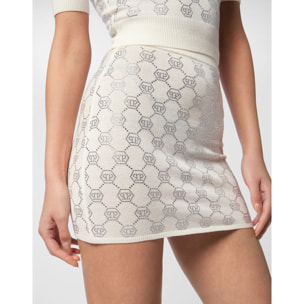 PHILIPP PLEIN Knit Mini Skirt MONOGRAM