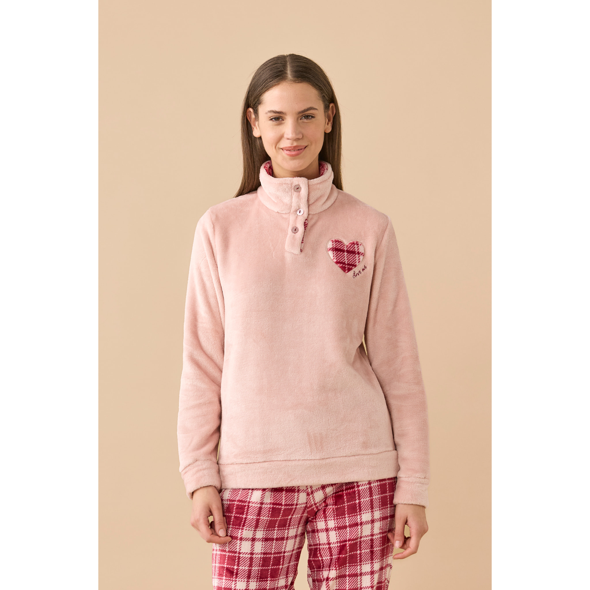 Pigiama donna coral articolo cuore. Noidinotte