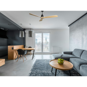 Ventilador de techo Modo Invierno/Verano Termostato Wifi Motor DC Techos Inclinados Mando a Distancia Hypersilence Memoria FullWood Vendible Shopify (AUTOMATICO) FolegandrosD166C0464604 PURLINE