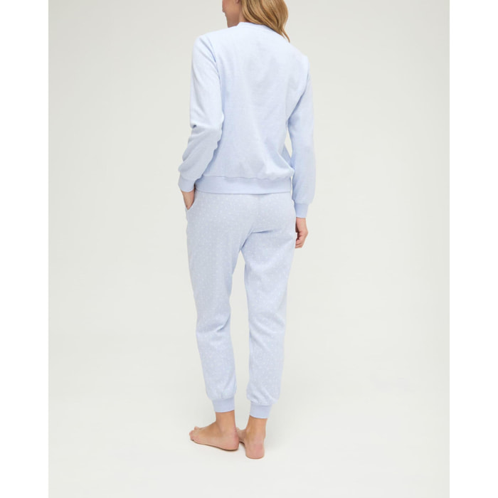 Pijama mujer de pico con corazones