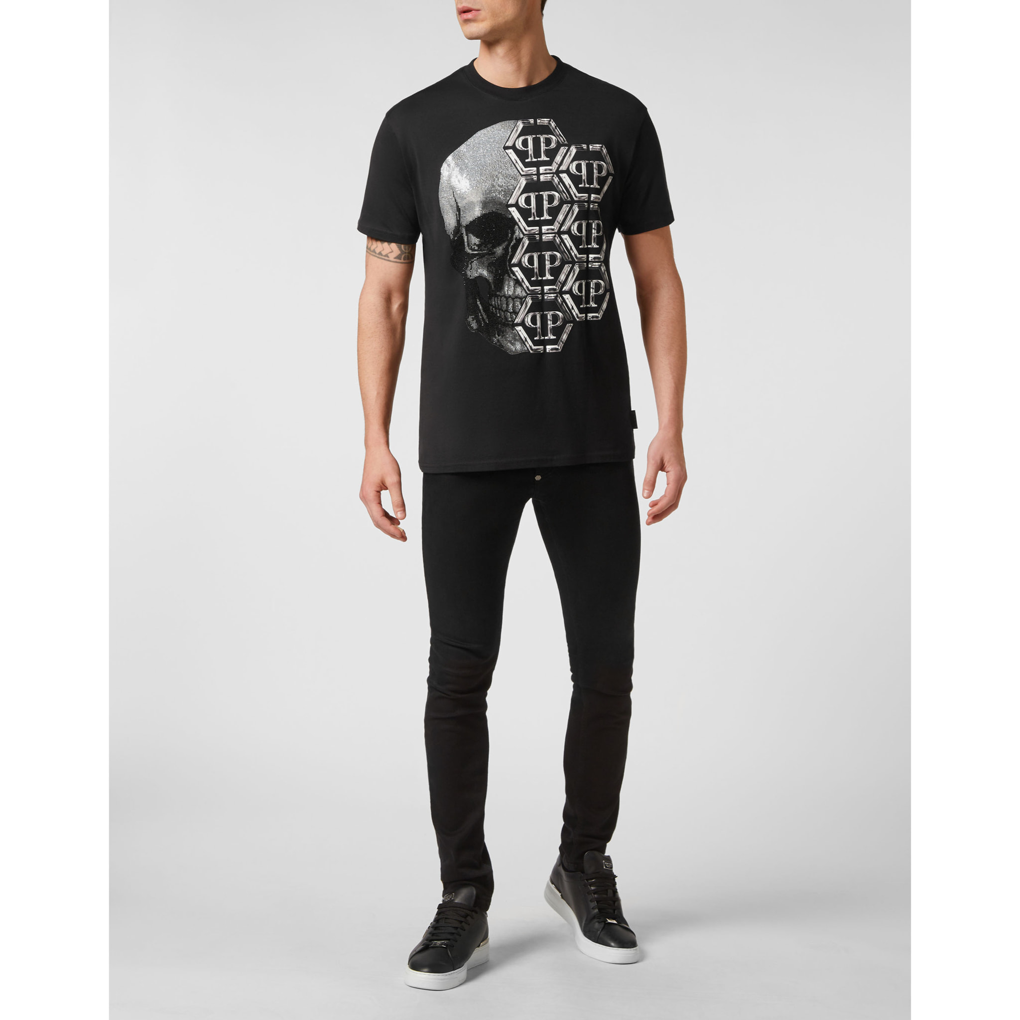 PHILIPP PLEIN Camiseta Cuello Redondo HEXAGON