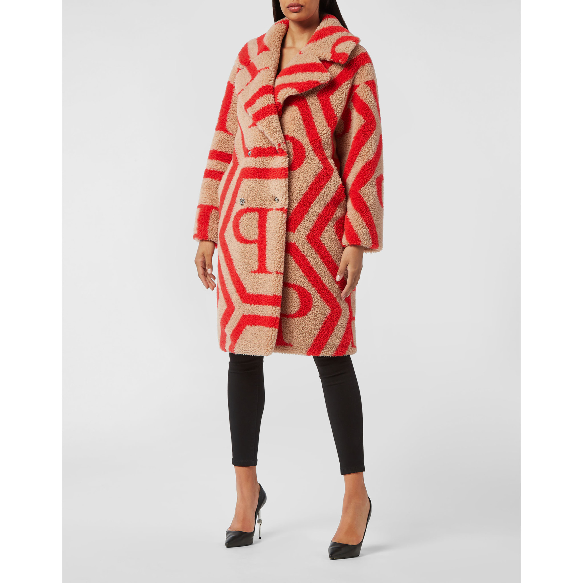 PHILIPP PLEIN COAT LONG MONOGRAM