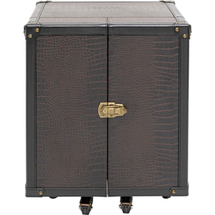 Bar-coffre Globetrotter croco 58cm Kare Design