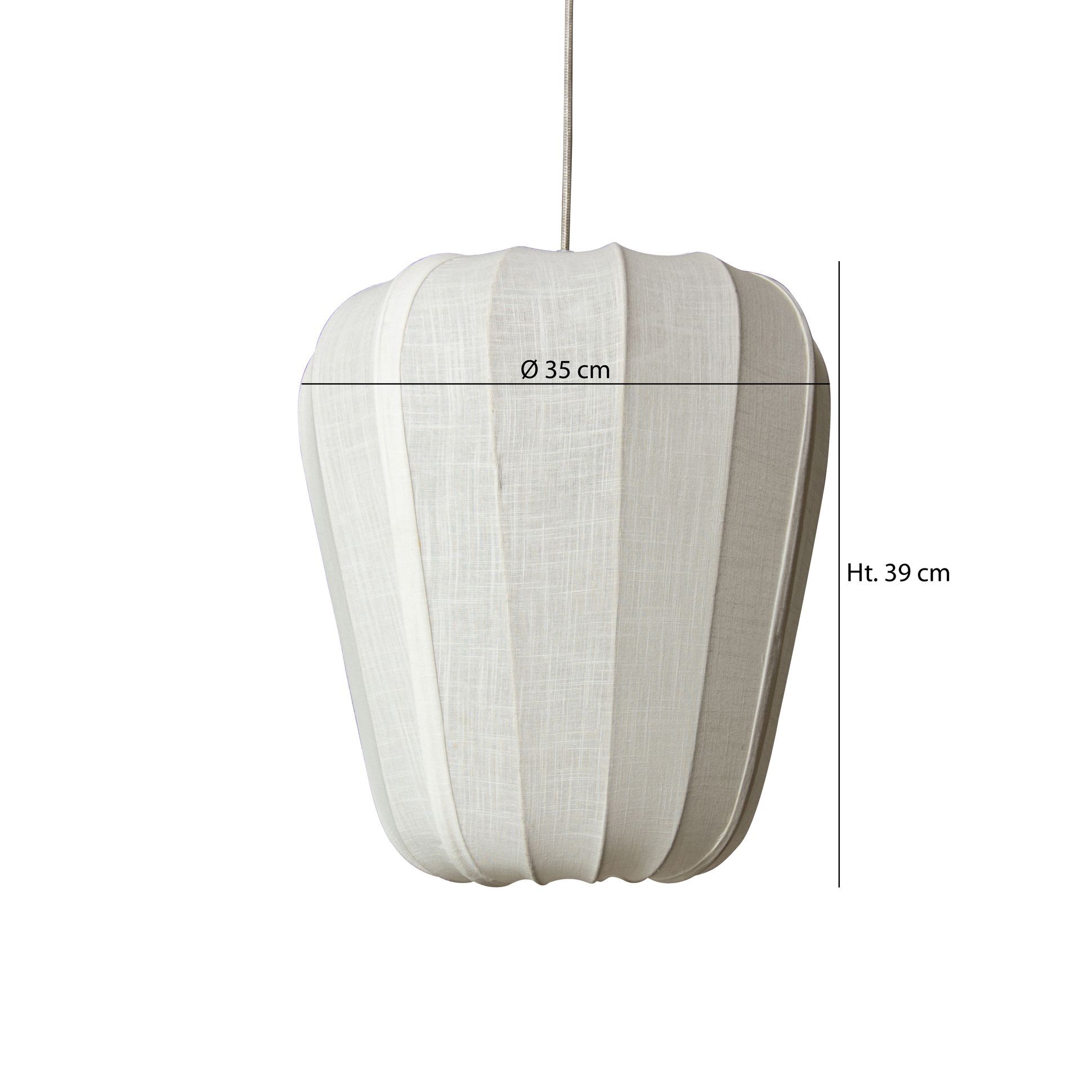 Suspension en coton ivoire et métal h39cm ALBA