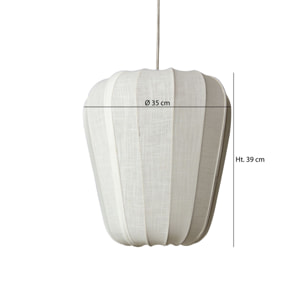 Suspension en coton ivoire et métal h39cm ALBA