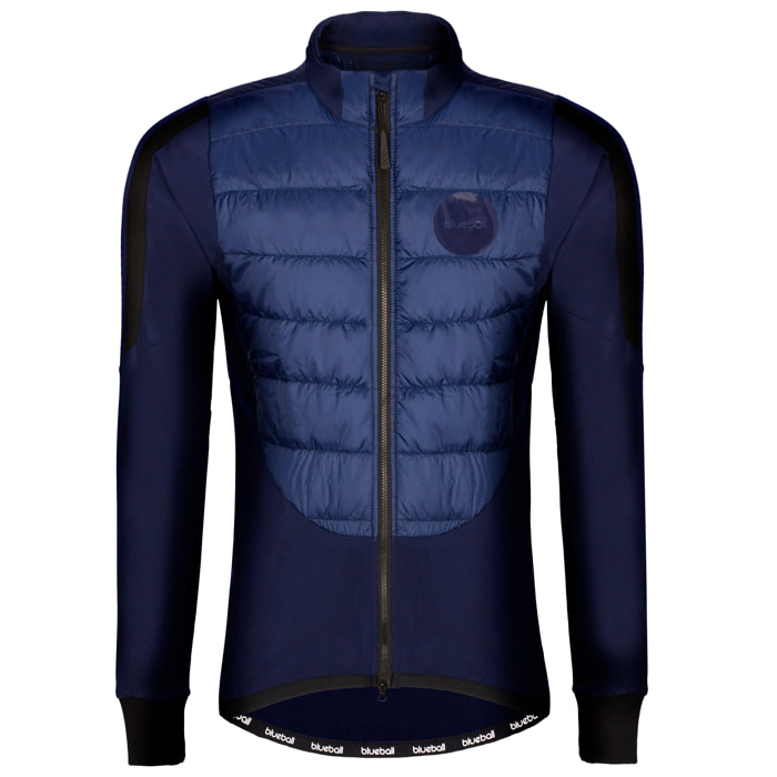 Giacca da ciclismo a maniche lunghe da uomo, blu navy