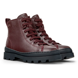 Botines - CAMPER Brutus - Burdeos - Cuero liso