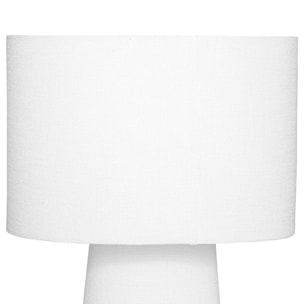 Lampe tissu "Eira" H45cm blanc