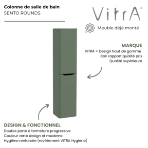 Colonne VITRA Sento Round 2 portes Vert mat