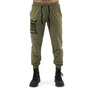 Pantalone sportivo invernale da uomo con polsino e logo grande "Basic"