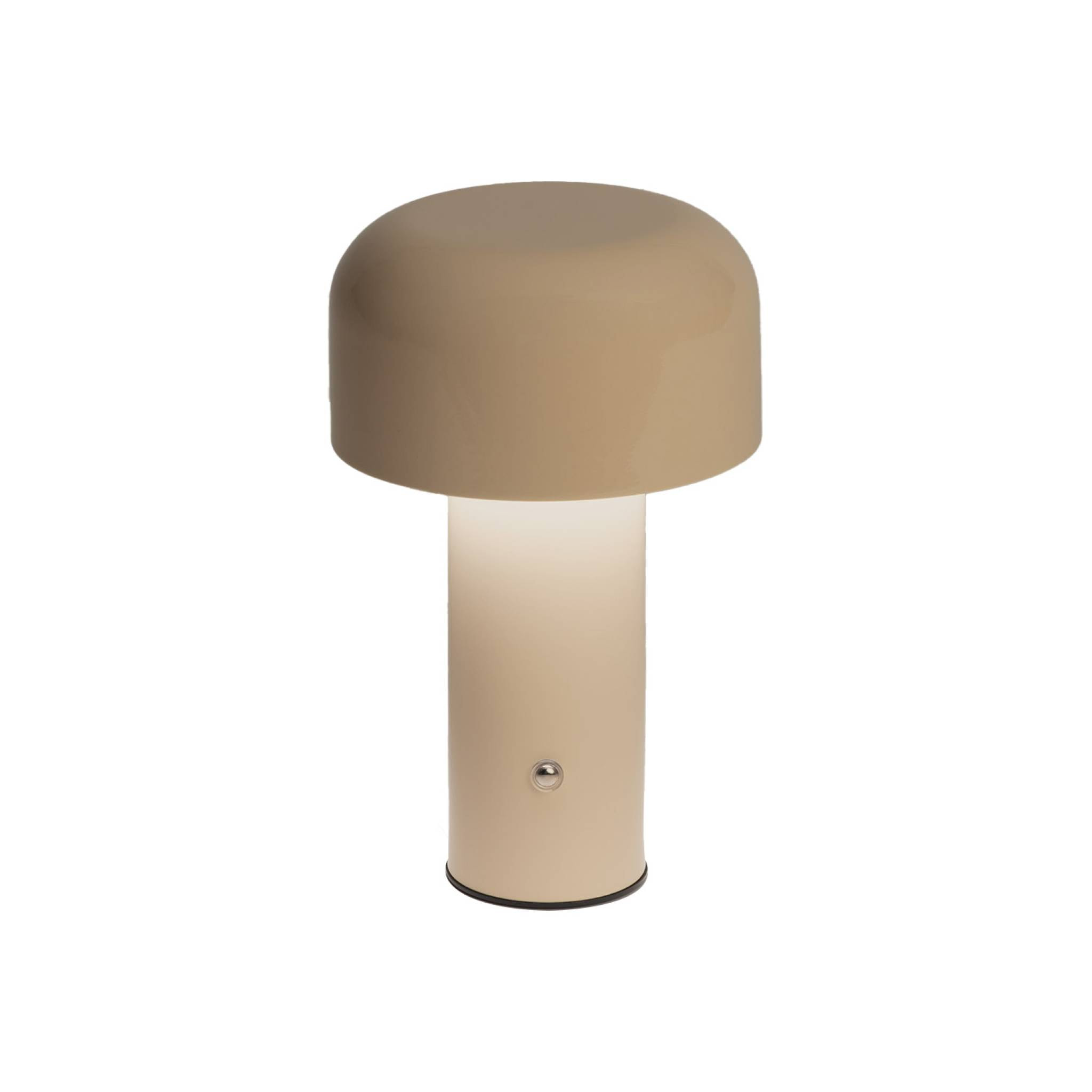 Lampe à poser LED  sans fil rechargeable Victor beige Ø 13cm