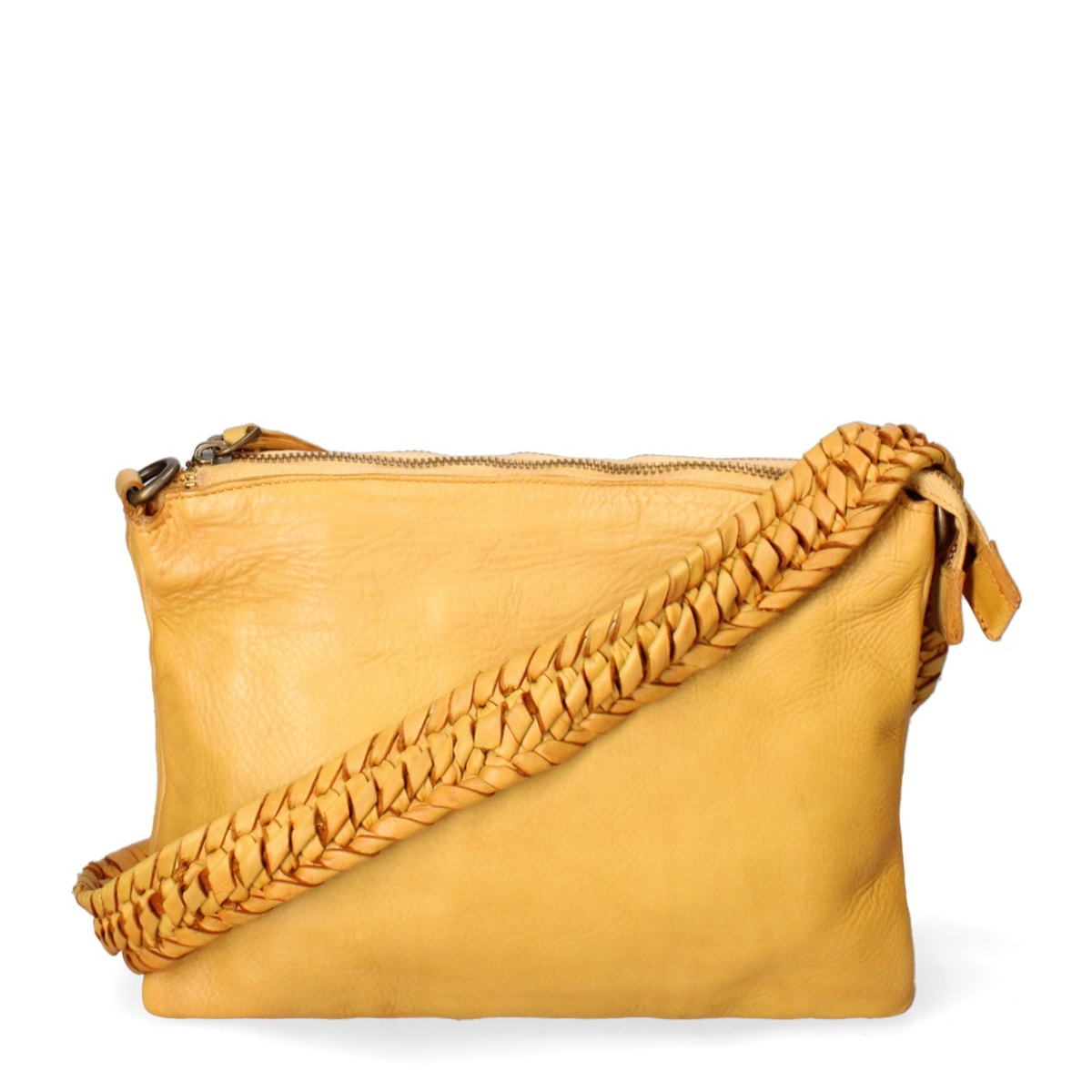 Borsa a tracolla da donna - Modello Lucca - Vera pelle - 26.0 x 19.0 x 3.0 cm