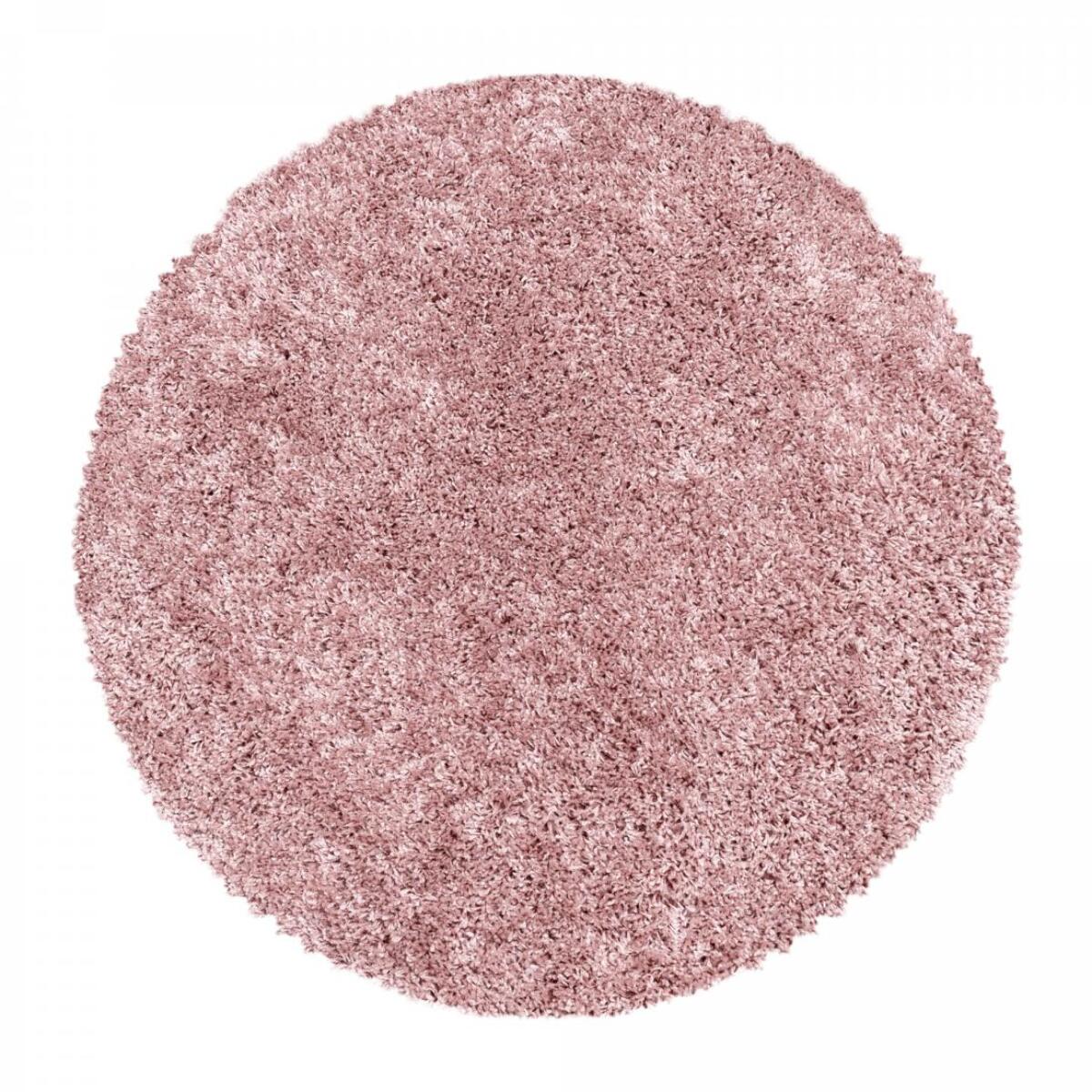 Tapis poils longs shaggy tissé motif uni RIBI